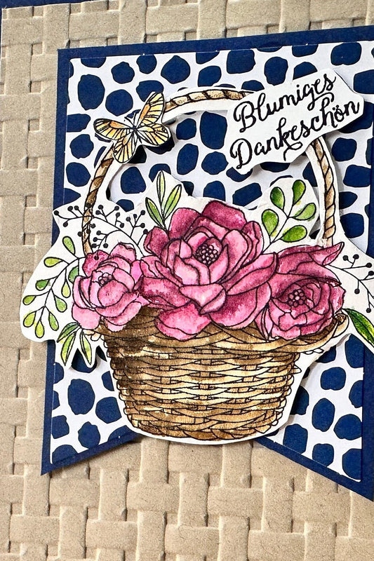Karte “Blumiges Dankeschön“
